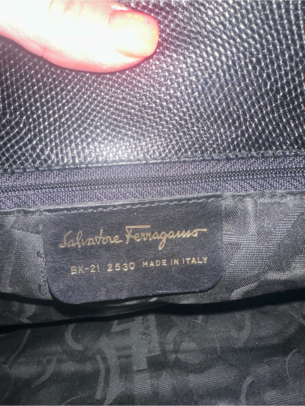 Salvatore Ferragamo Black Leather Tote with Gold Logo Accent - Picture 2 of 11